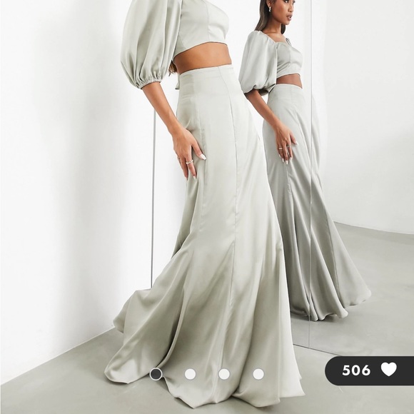 Sage Green Bridesmaid Two-Piece Set - Picture 4 of 10